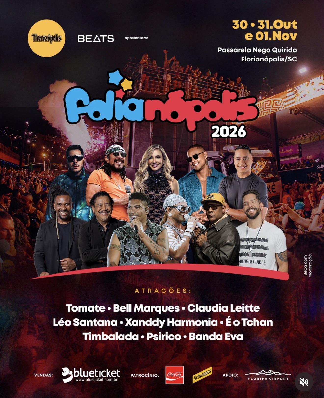 FOLIANÓPOLIS 2026 - Dias 30, 31 de Outubro e 01 de Novembro