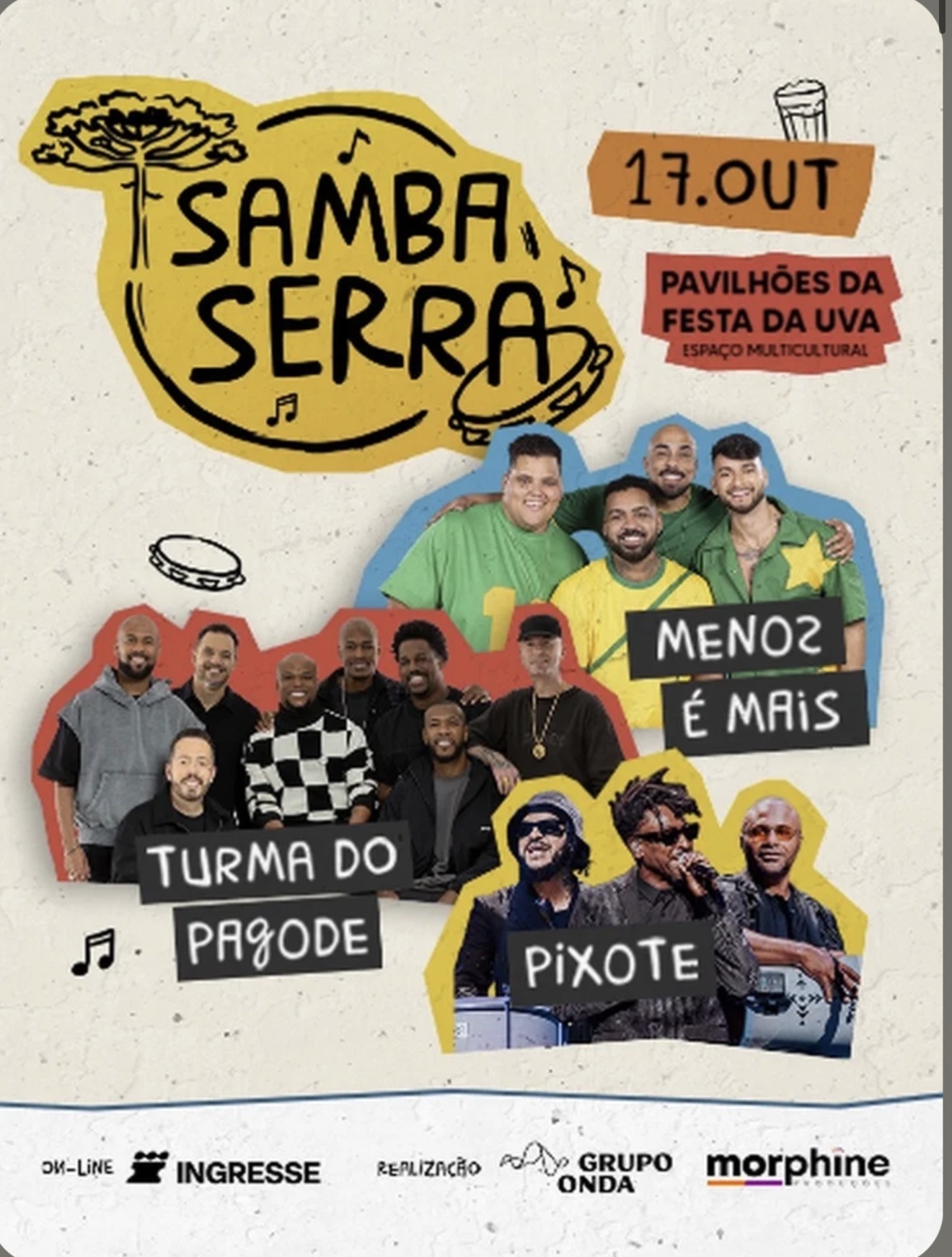 SAMBA SERRA - Menos é Mais, Turma do Pagode e Pixote